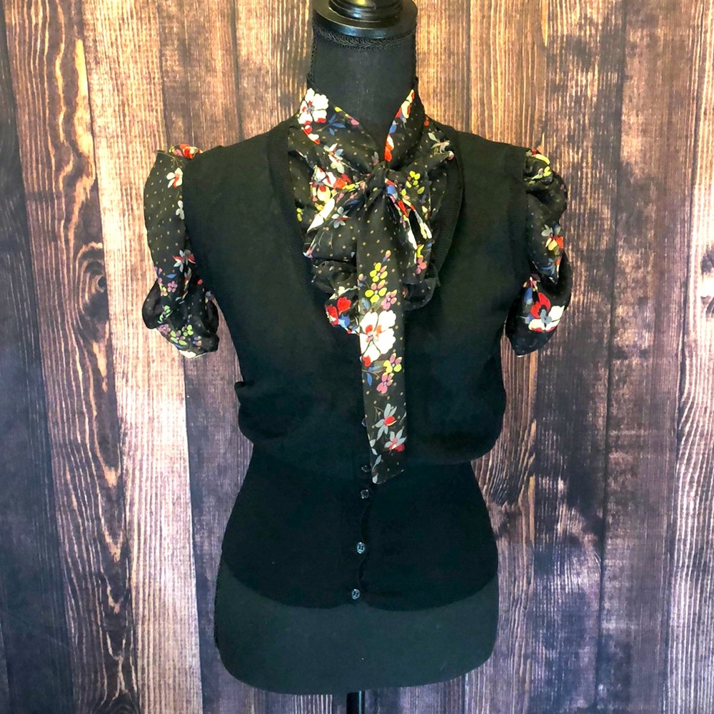 Twenty One ruffle neck blouse